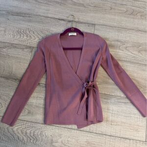 Aritzia long sleeve wrap top